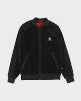 Adidas Originals x Pharrell Williams HU Velour Embroidered Women's Bomber Jacket - S