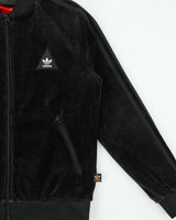 Adidas Originals x Pharrell Williams HU Velour Embroidered Women's Bomber Jacket - S