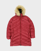 Vintage Marmot Women's Crimson 700 Fill Goose Down Faux Fur Parka - XL