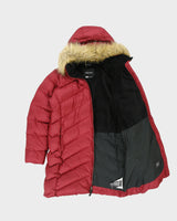 Vintage Marmot Women's Crimson 700 Fill Goose Down Faux Fur Parka - XL