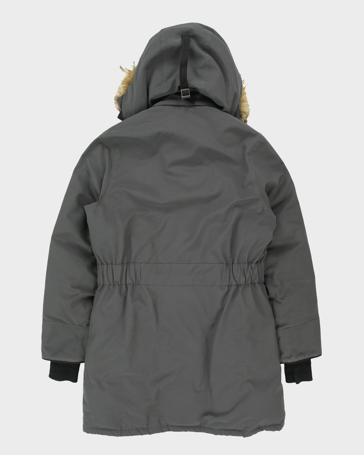 Canada Goose Women's Graphite 6550L Trillium Heritage Made In Canada 625 Fill Duck Down Mid-Length Parka - M