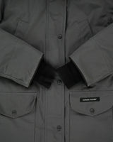 Canada Goose Women's Graphite 6550L Trillium Heritage Made In Canada 625 Fill Duck Down Mid-Length Parka - M