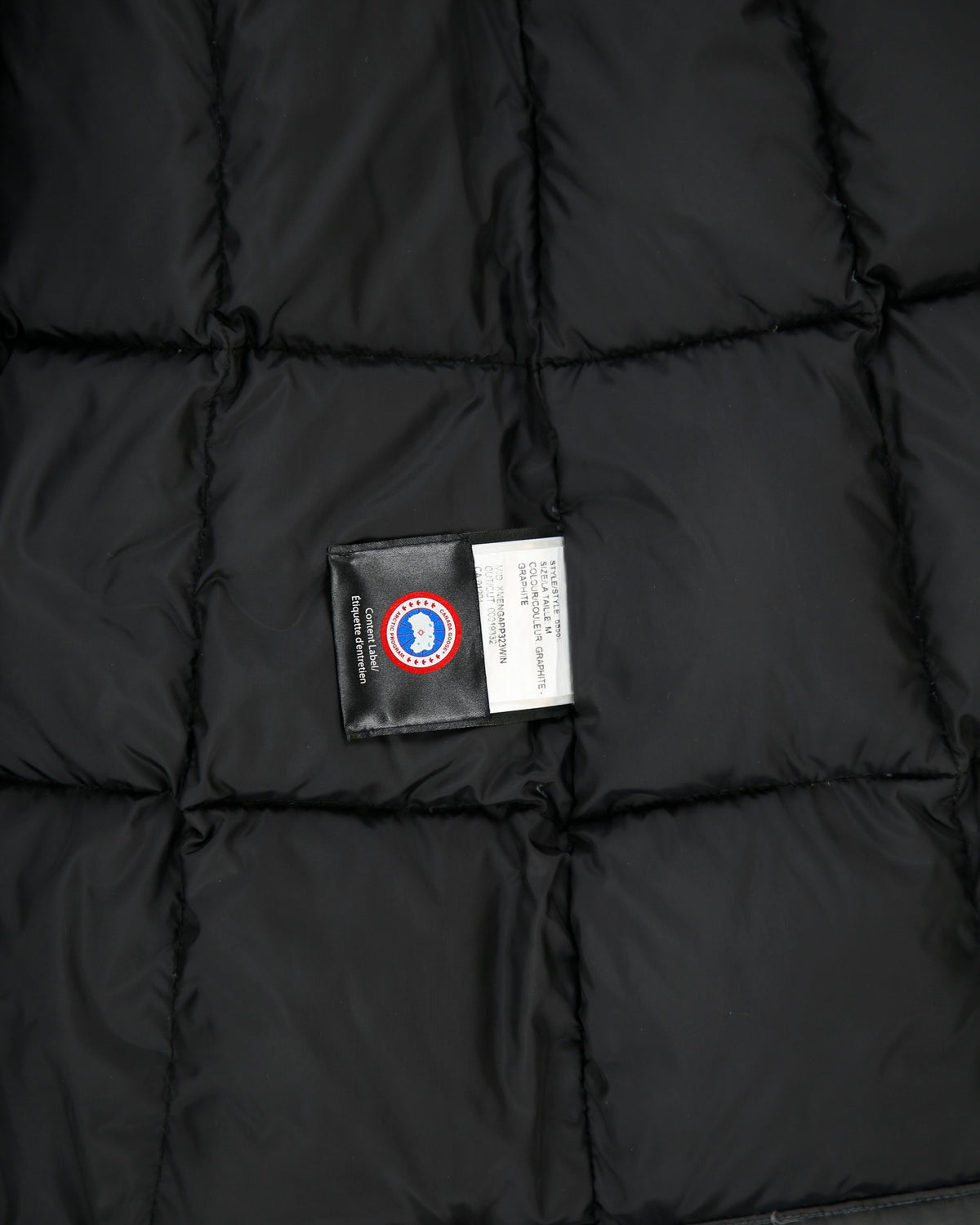 Canada Goose Women's Graphite 6550L Trillium Heritage Made In Canada 625 Fill Duck Down Mid-Length Parka - M