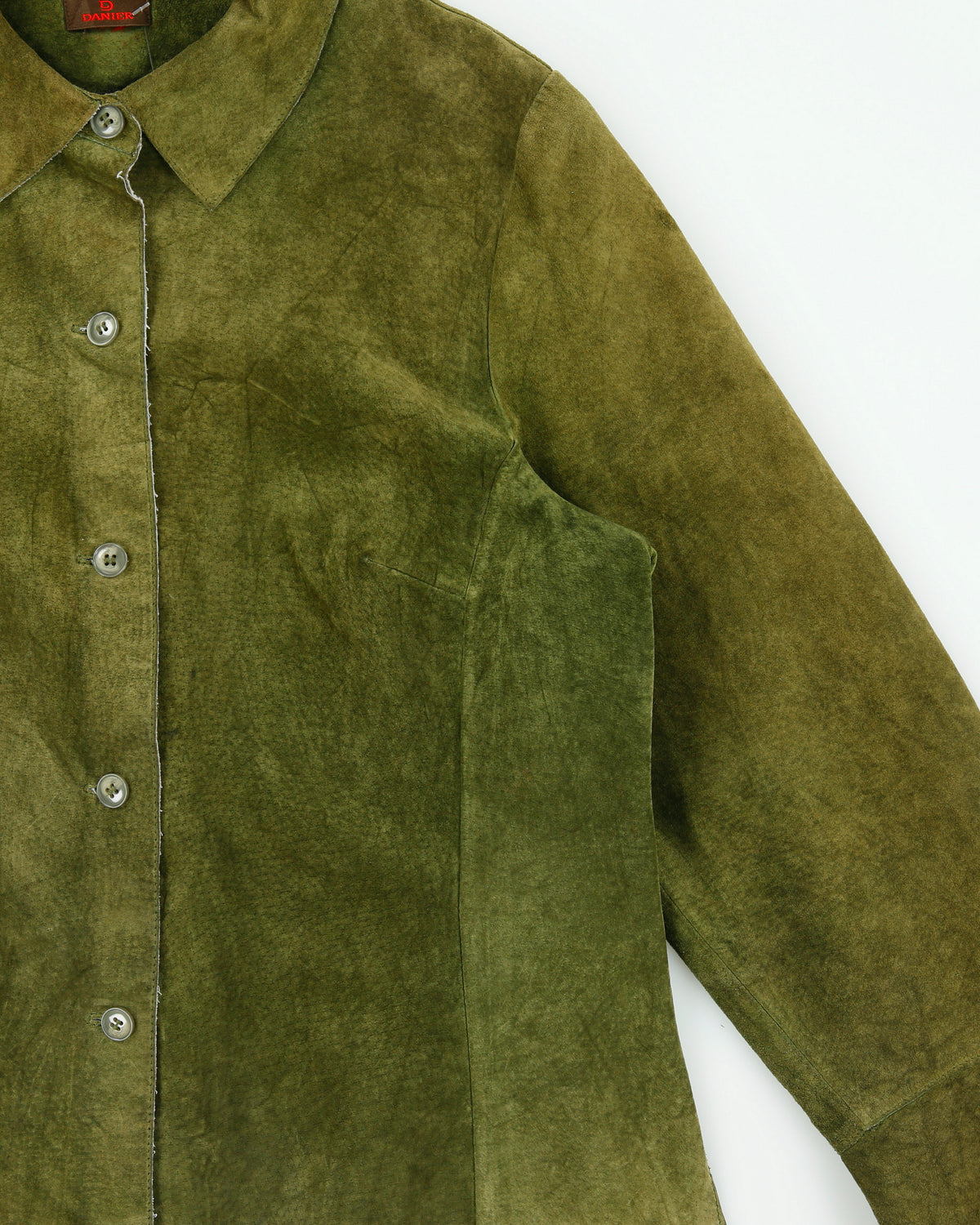 Vintage Danier Button-Up Lightweight Suede Jacket - M