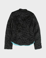Vintage Y2K 00s Diesel Padded Quilted Velour Satin Lined Jacket - M
