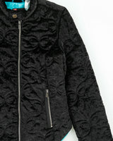 Vintage Y2K 00s Diesel Padded Quilted Velour Satin Lined Jacket - M