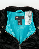 Vintage Y2K 00s Diesel Padded Quilted Velour Satin Lined Jacket - M