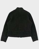 Vintage Y2K 00s Suzy Women's Suede Cafe Racer Moto Jacket - XL