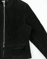 Vintage Y2K 00s Suzy Women's Suede Cafe Racer Moto Jacket - XL