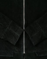 Vintage Y2K 00s Suzy Women's Suede Cafe Racer Moto Jacket - XL