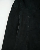 Vintage Y2K 00s Olivieri Women's Made In Italy Faux Ocelot Sheepskin Shearling Mid Length Lapel Coat - S