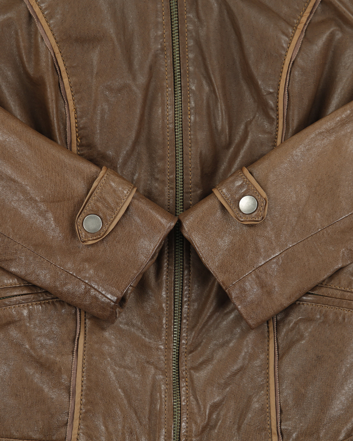 Vintage Y2K 00s Danier Leather Cafe Racer Moto Buckle Back Detail Jacket - XS