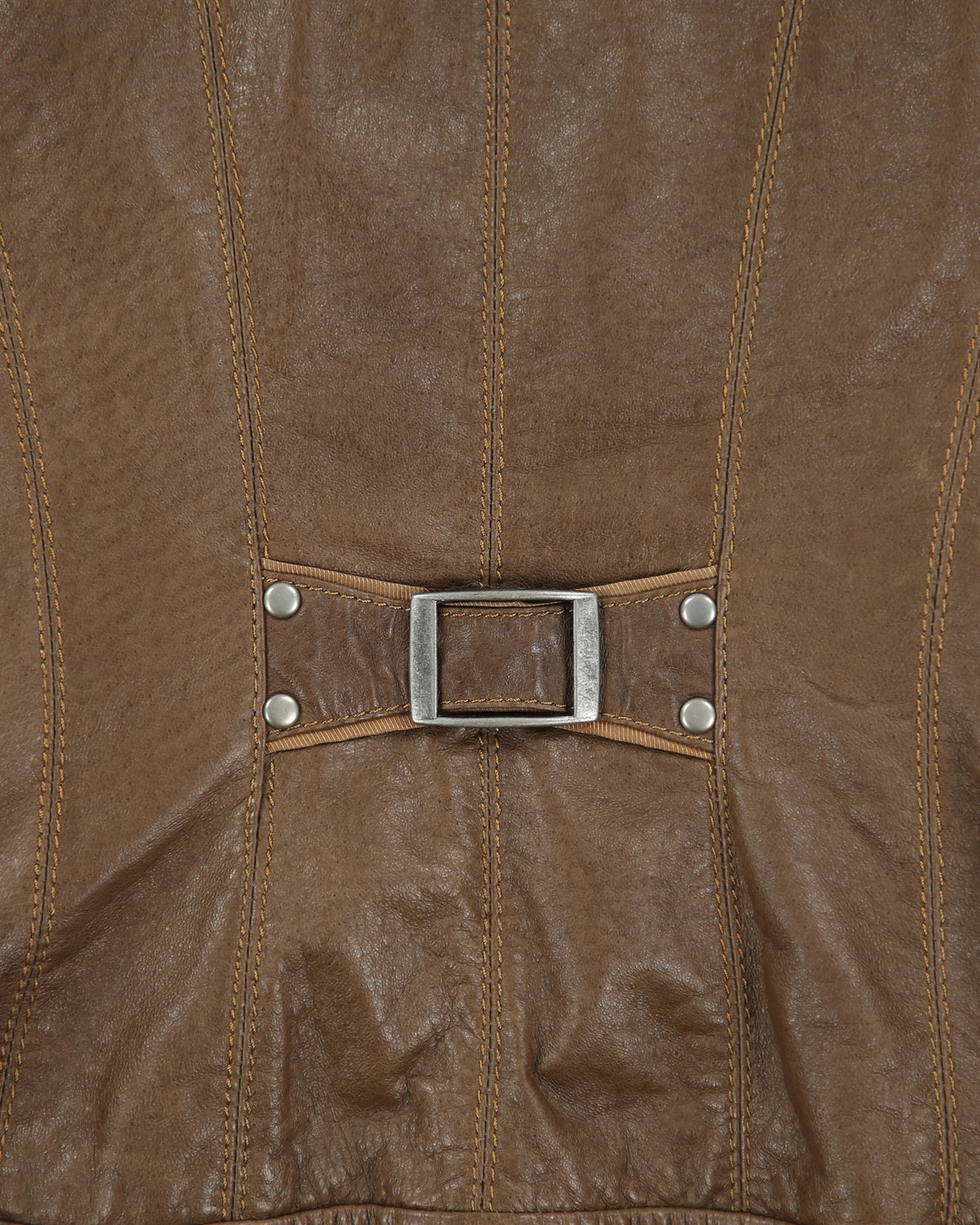 Vintage Y2K 00s Danier Leather Cafe Racer Moto Buckle Back Detail Jacket - XS
