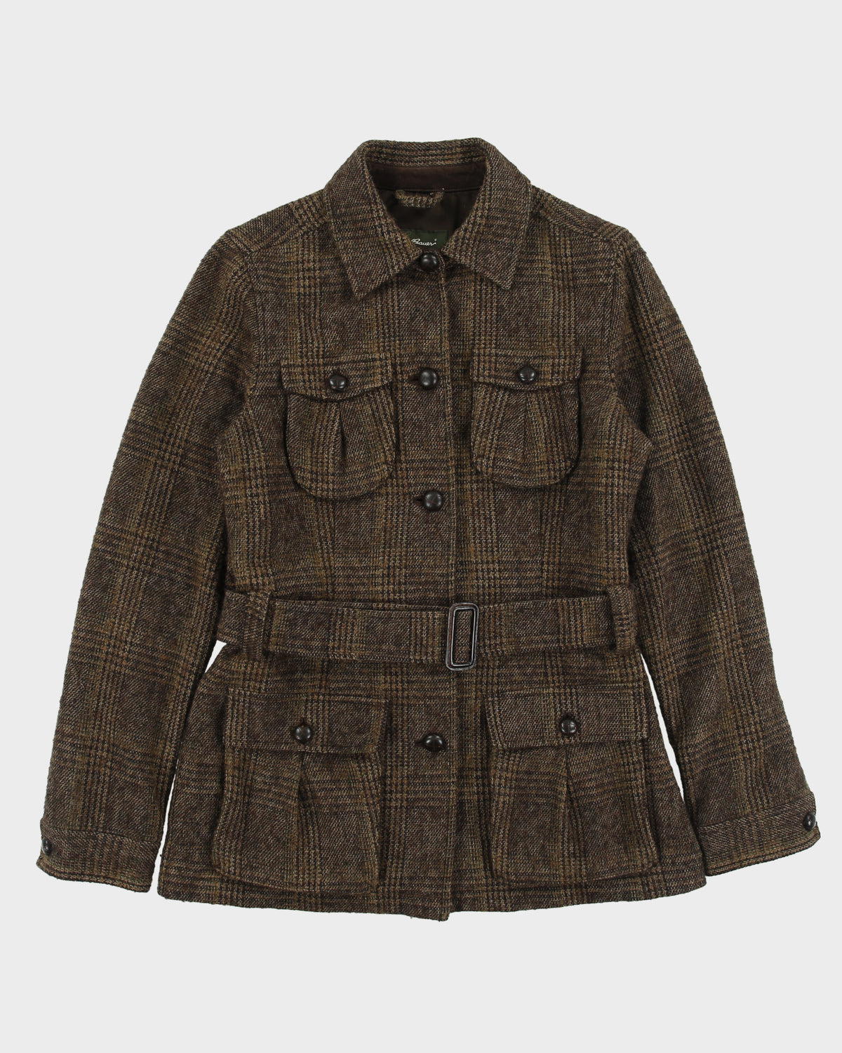 Vintage Eddie Bauer Alpaca/Mohair/Wool Blend Belted Button Front Jacket - S