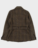 Vintage Eddie Bauer Alpaca/Mohair/Wool Blend Belted Button Front Jacket - S