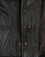 Vintage Y2K 00s Guess Jeans Leather Cafe Racer Moto Jacket - M