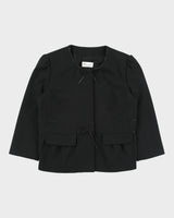 Vintage Red Valentino Women's Wool 3/4 Sleeve Bow Blazer Jacket - M