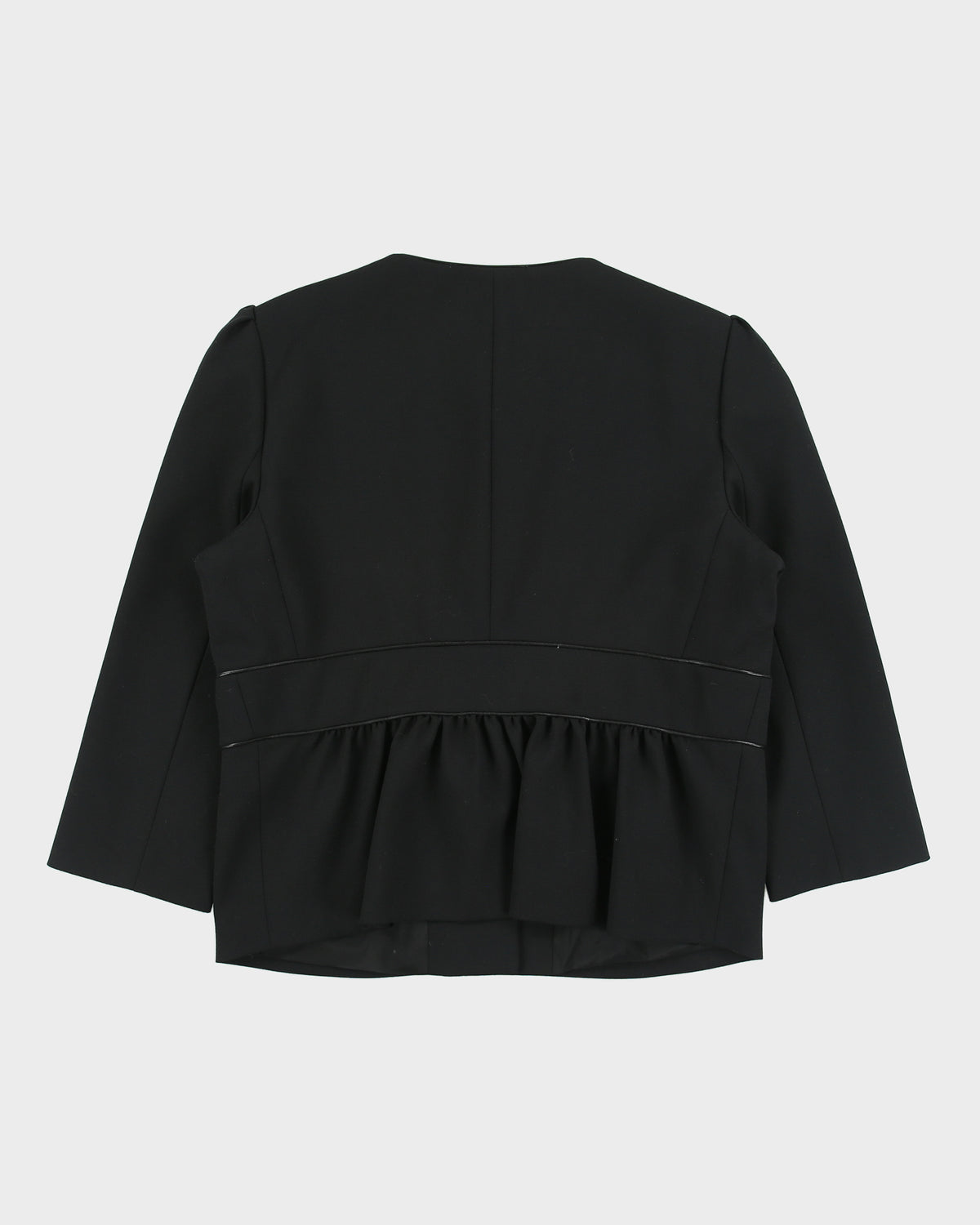Vintage Red Valentino Women's Wool 3/4 Sleeve Bow Blazer Jacket - M