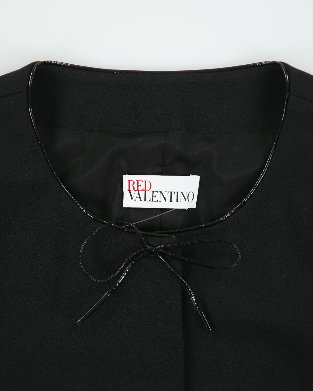 Vintage Red Valentino Women's Wool 3/4 Sleeve Bow Blazer Jacket - M