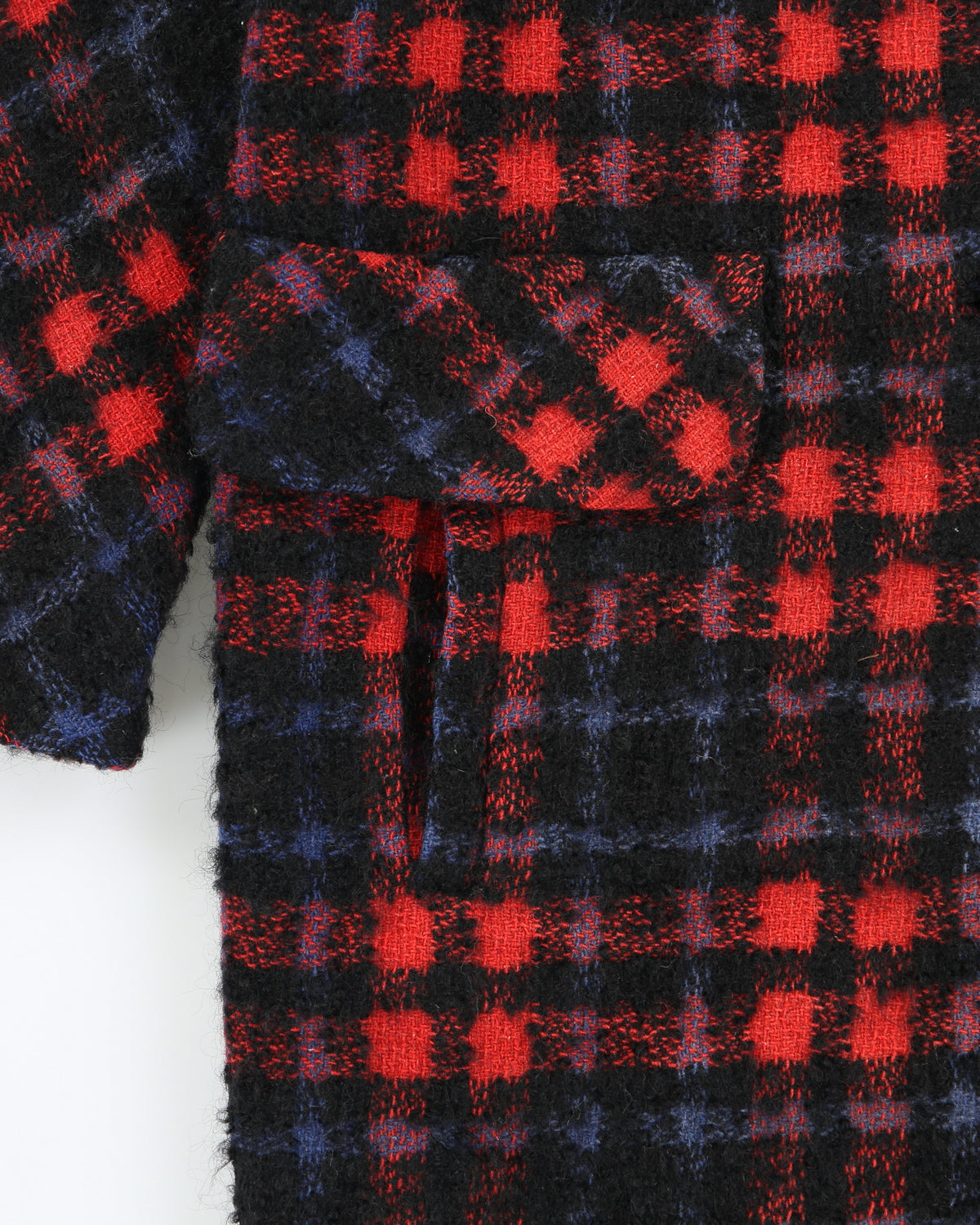 Vintage 1950s Lassie G.H Wiltsie Women's Plaid Italian Mohair Wool Union Made In USA Over Coat - XS