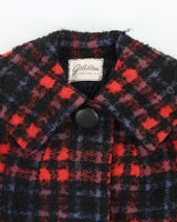 Vintage 1950s Lassie G.H Wiltsie Women's Plaid Italian Mohair Wool Union Made In USA Over Coat - XS