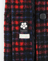 Vintage 1950s Lassie G.H Wiltsie Women's Plaid Italian Mohair Wool Union Made In USA Over Coat - XS