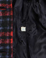 Vintage 1950s Lassie G.H Wiltsie Women's Plaid Italian Mohair Wool Union Made In USA Over Coat - XS