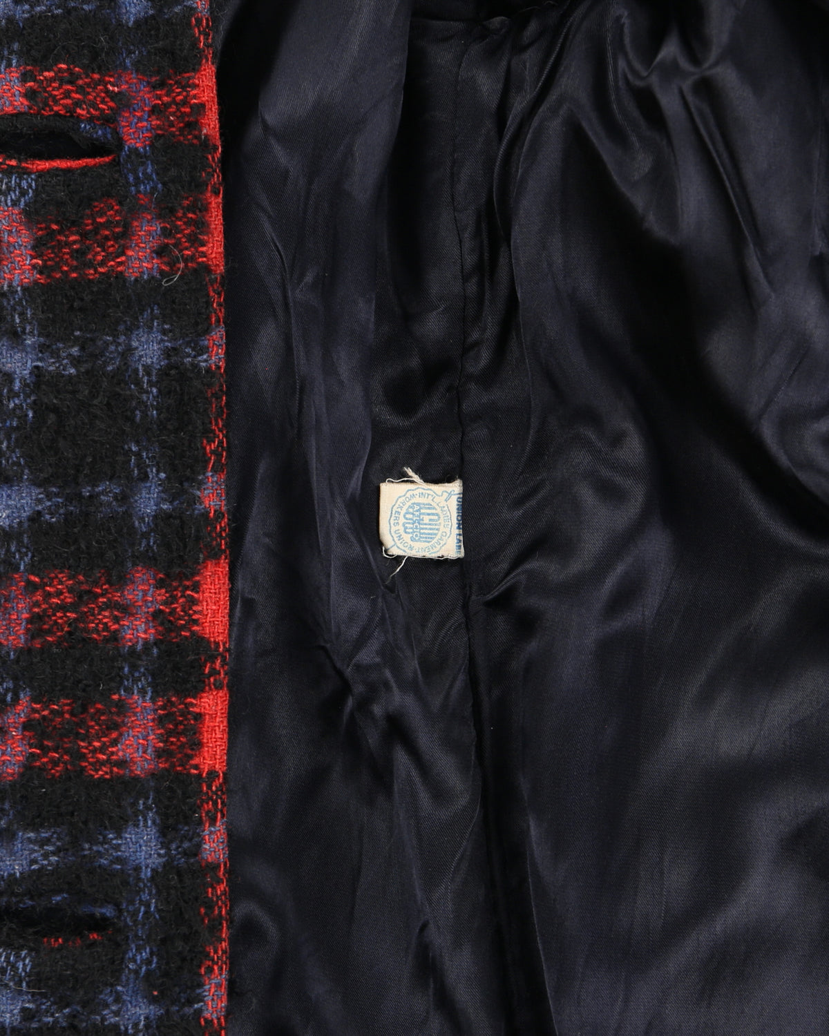 Vintage 1950s Lassie G.H Wiltsie Women's Plaid Italian Mohair Wool Union Made In USA Over Coat - XS