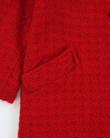 Vintage 1960s Auckie Sanft Women's Linton English Wool Tweed Union Made In Canada Woven Over Coat - S