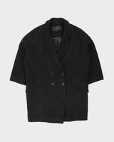 Coach Women's Angora Wool Blend Double Breasted Mid Length Over Coat - S