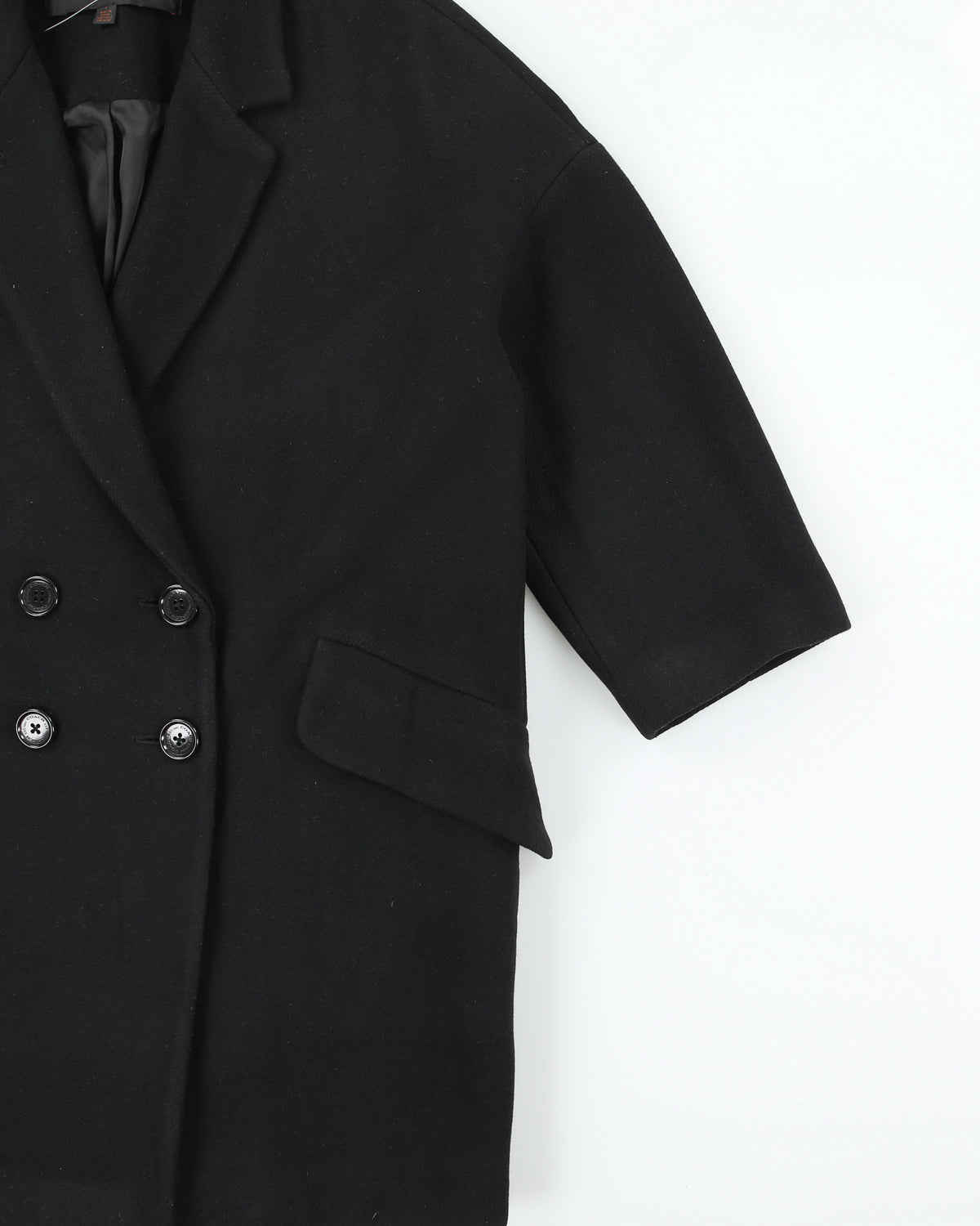 Coach Women's Angora Wool Blend Double Breasted Mid Length Over Coat - S