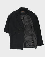 Coach Women's Angora Wool Blend Double Breasted Mid Length Over Coat - S