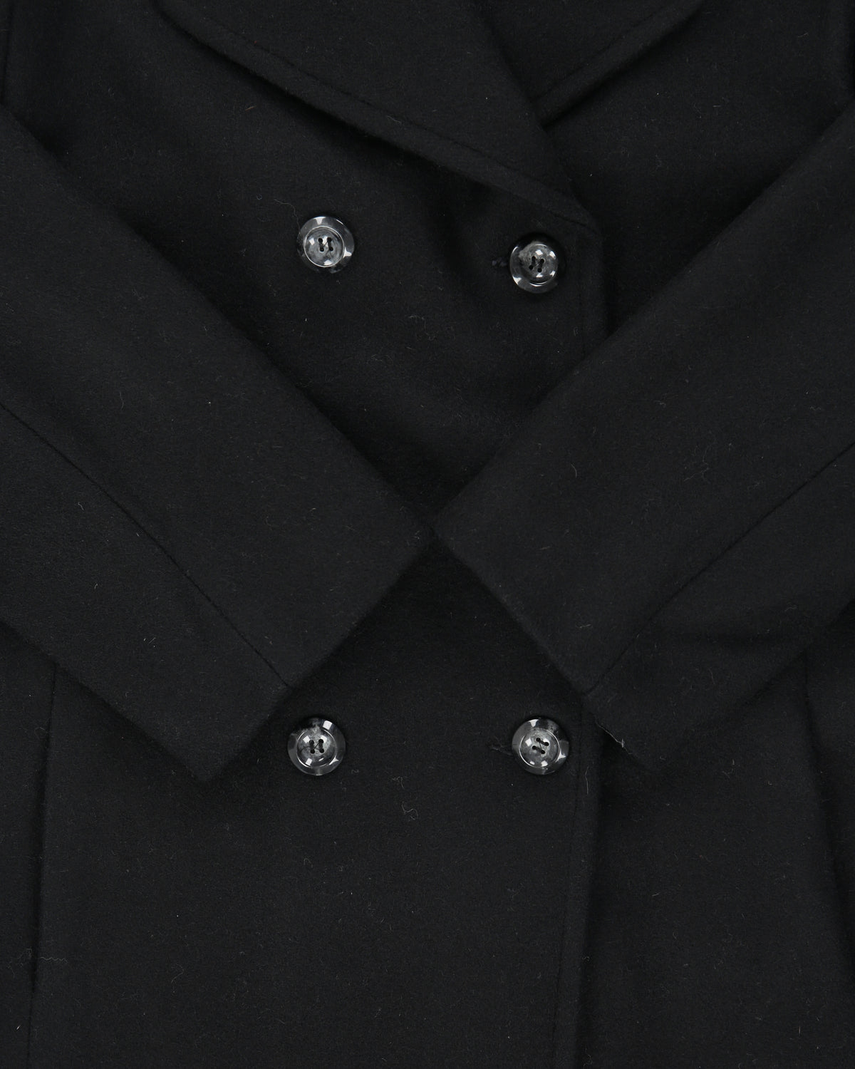 Vintage 1990s Ellabee Women's Wool Made In Canada Double Breasted Peak Lapel Full Length Over Coat - L