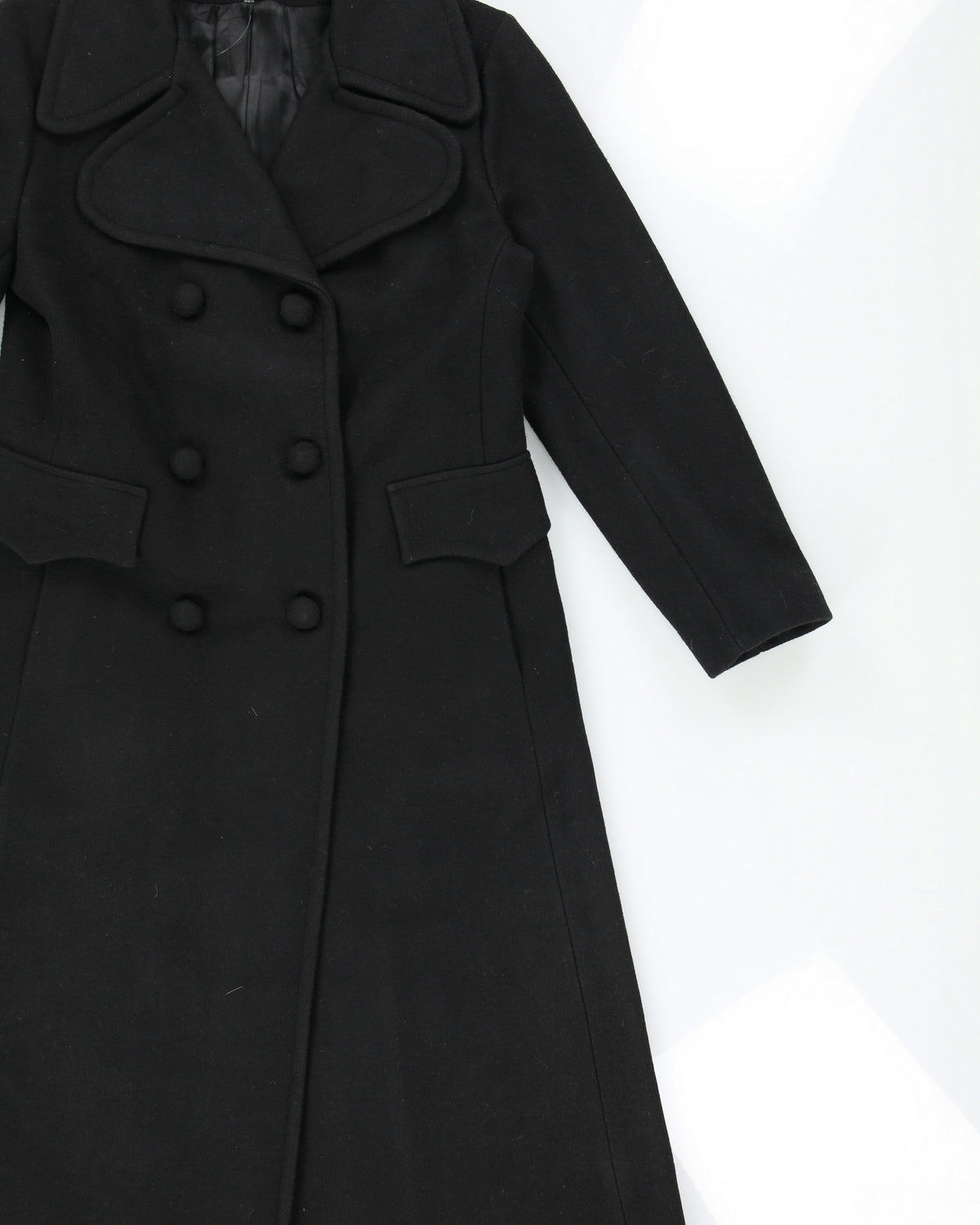 Vintage 1970s Surrey Classics Women's Wool Made In Canada Double Breasted Full Length Over Coat - S