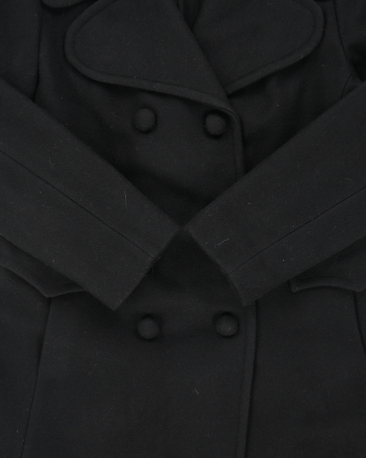 Vintage 1970s Surrey Classics Women's Wool Made In Canada Double Breasted Full Length Over Coat - S