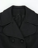 Vintage 1970s Surrey Classics Women's Wool Made In Canada Double Breasted Full Length Over Coat - S