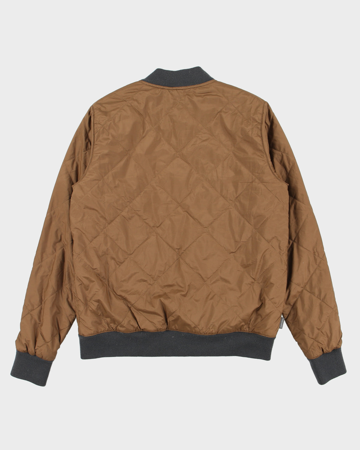 Icebreaker Women's Venturous Merinoloft Wool Insulated Caffe Diamond Quilt Bomber Jacket - M