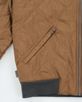 Icebreaker Women's Venturous Merinoloft Wool Insulated Caffe Diamond Quilt Bomber Jacket - M