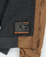 Icebreaker Women's Venturous Merinoloft Wool Insulated Caffe Diamond Quilt Bomber Jacket - M