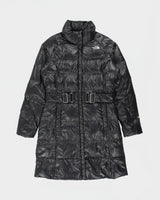 Vintage Y2K 00s The North Face Women's 600 Fill Goose Down Belted Longline Puffer Jacket - S