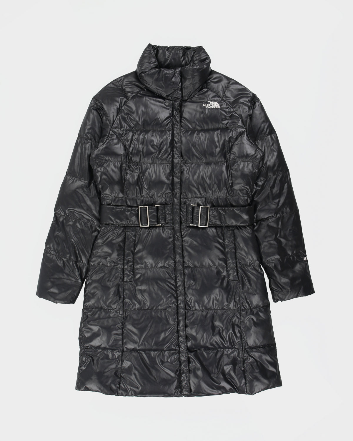 Vintage Y2K 00s The North Face Women's 600 Fill Goose Down Belted Longline Puffer Jacket - S