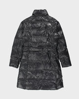 Vintage Y2K 00s The North Face Women's 600 Fill Goose Down Belted Longline Puffer Jacket - S