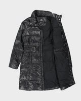Vintage Y2K 00s The North Face Women's 600 Fill Goose Down Belted Longline Puffer Jacket - S