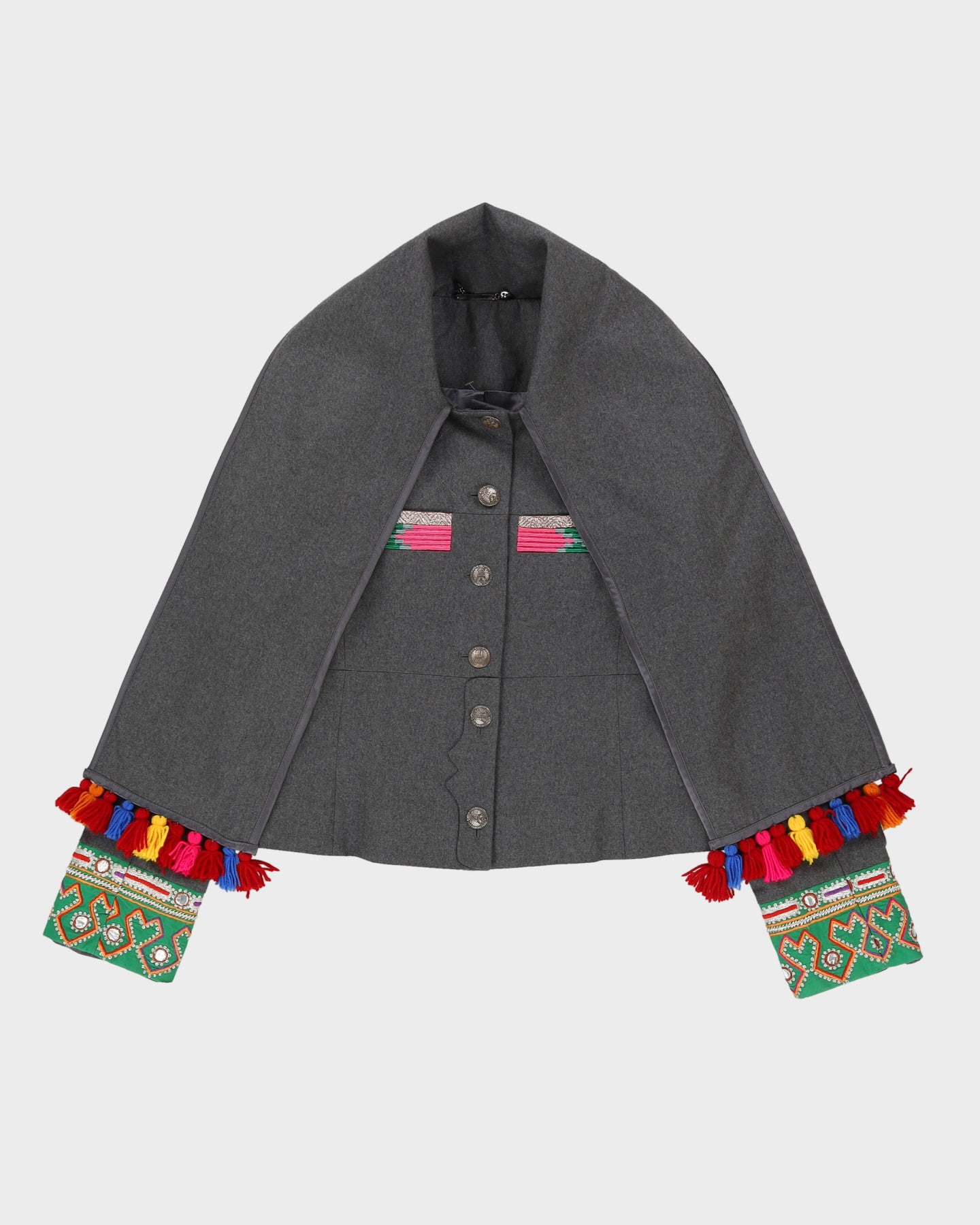 Matthew Williamson Grey Wool Jacket - M