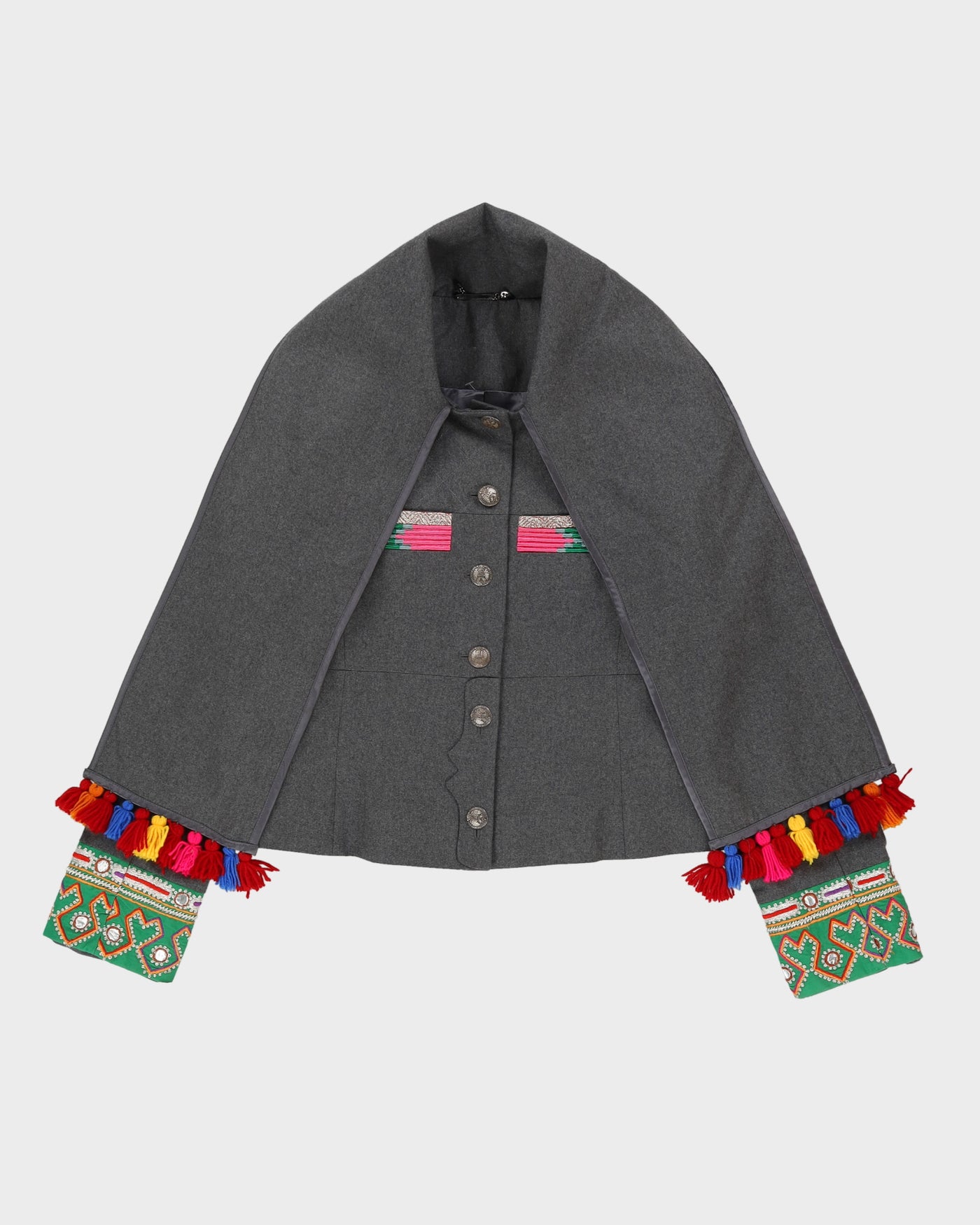 Matthew Williamson Grey Wool Jacket - M