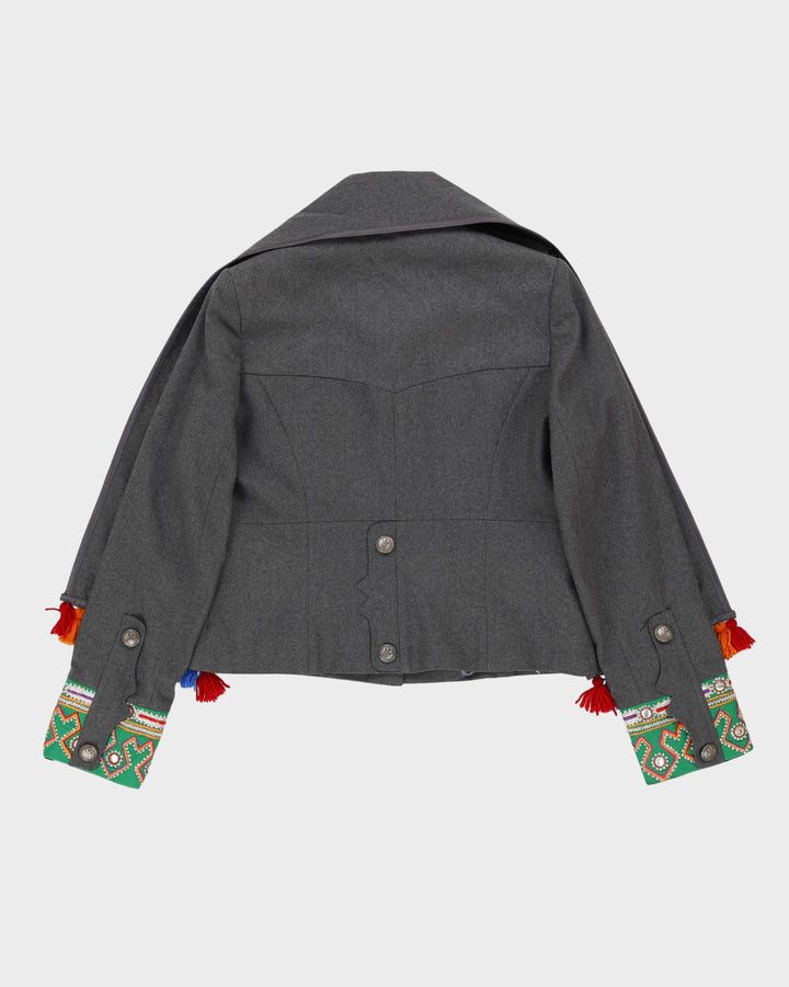 Matthew Williamson Grey Wool Jacket - M