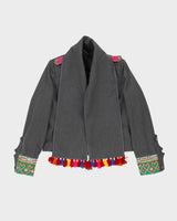 Matthew Williamson Grey Wool Jacket - M