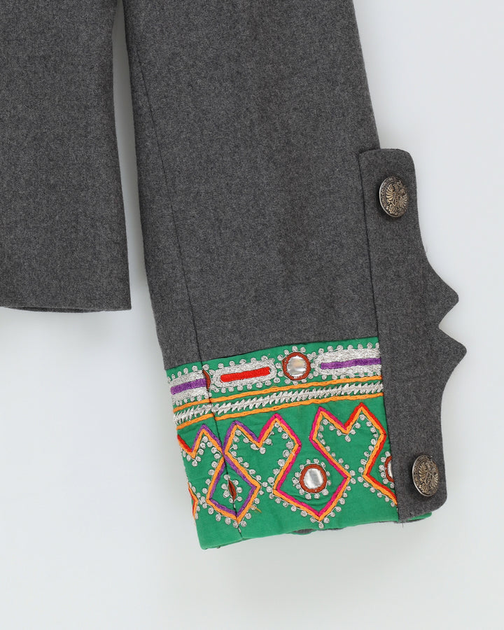 Matthew Williamson Grey Wool Jacket - M