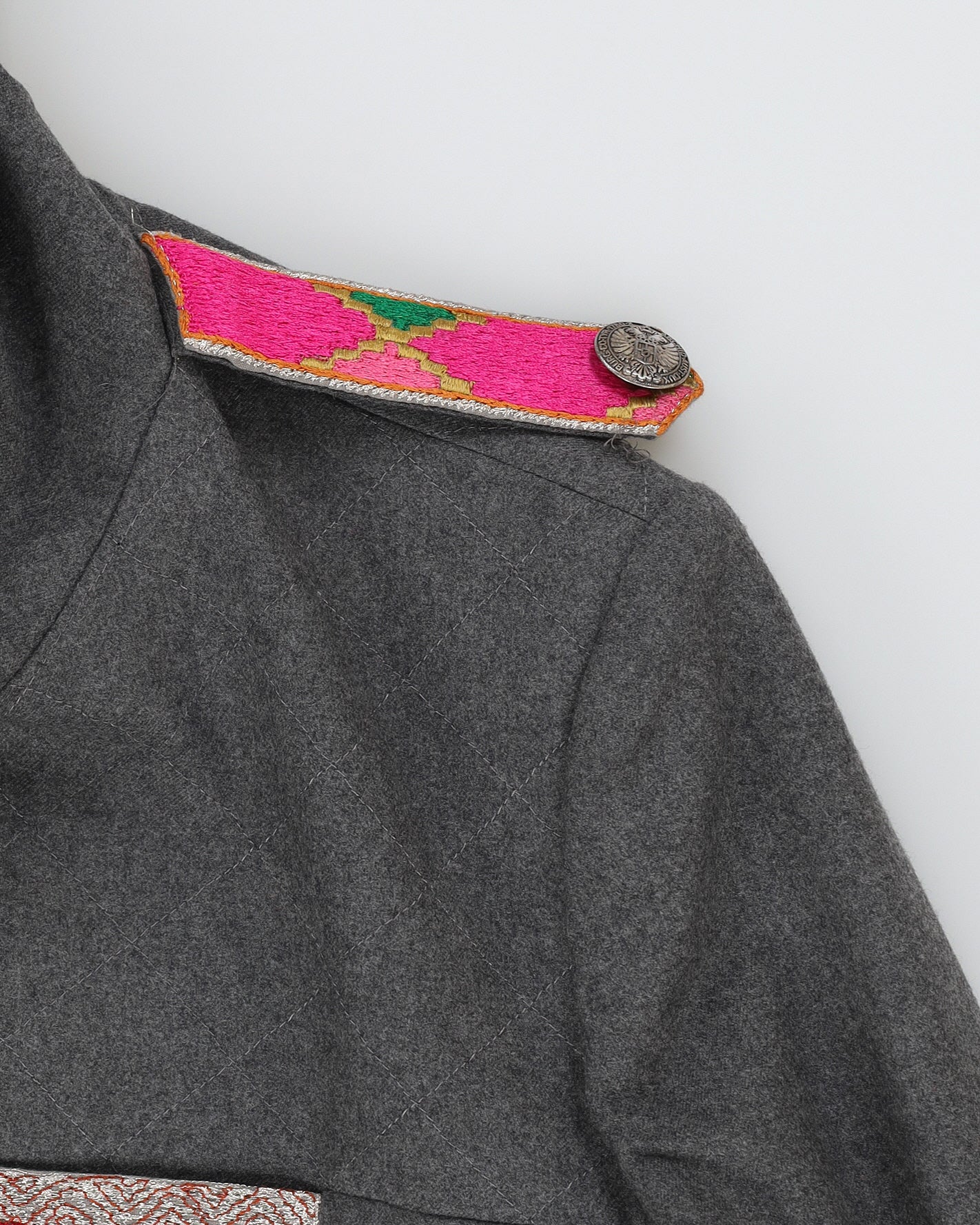 Matthew Williamson Grey Wool Jacket - M