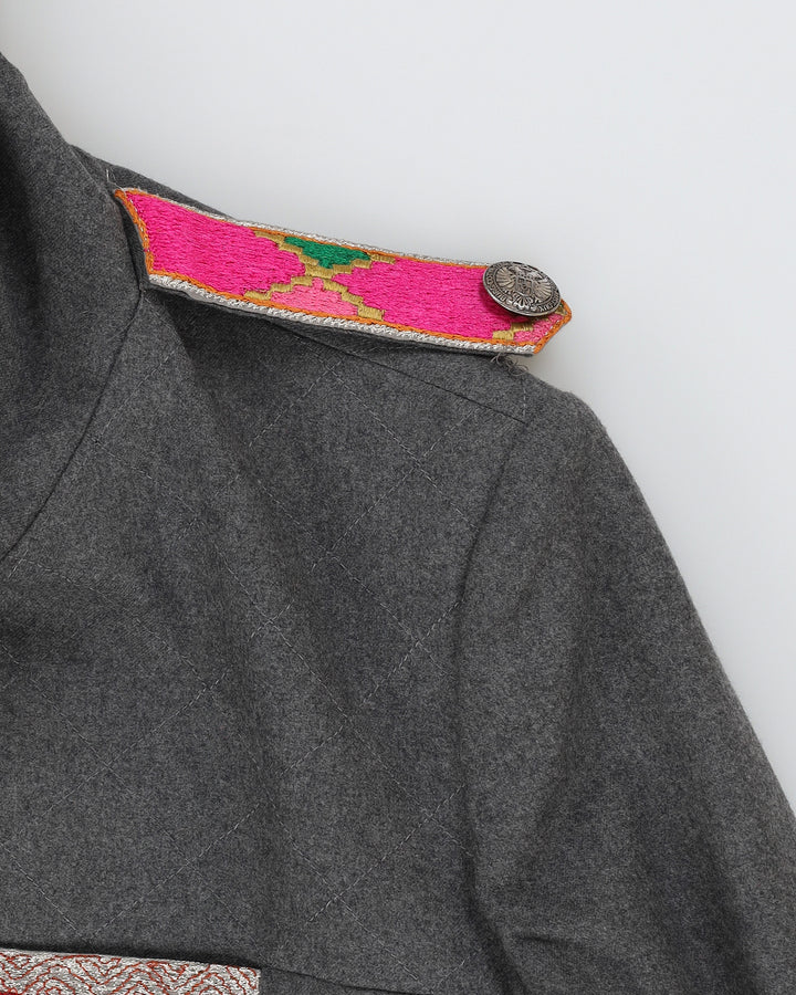 Matthew Williamson Grey Wool Jacket - M